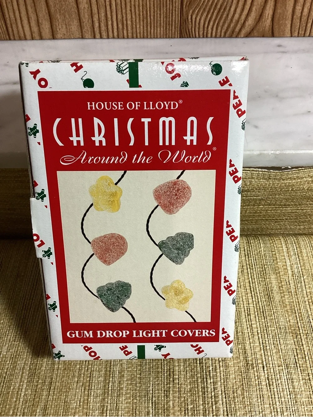 Rare Vintage 1998 Christmas Gum Drop Light Covers - Red, Yellow, Green set of 6